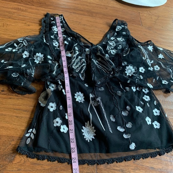 Kobi Halperin Black Embroidery Floral Blouse - Picture 10 of 14
